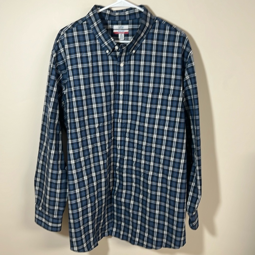 Croft & Barrow Dress Shirt 18.5 34/35 Blue